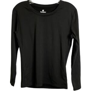 Herobiker Active Women's Shirt Black Thermal Long Sleeve Base Layer Sz M